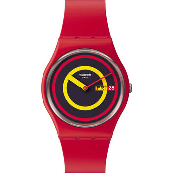 SWATCH Swatch Concentric Red Red Silicone Strap