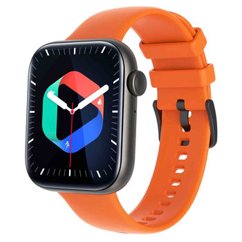 TEKDAY Smartwatch Orange Silicone Strap