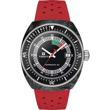 TISSOT T-Sport Sideral S Automatic Red Rubber Strap