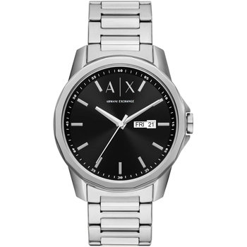 ARMANI EXCHANGE Banks Silver Stainless Steel Bracelet