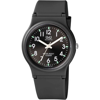 Q&Q Watch Black Plastic Strap