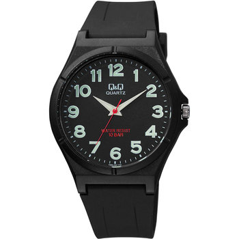 Q&Q Watch Black Plastic Strap