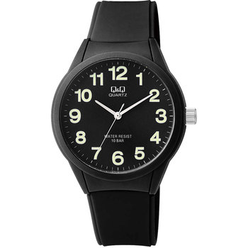 Q&Q Watch Black Plastic Strap