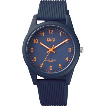 Q&Q Watch Blue Plastic Strap