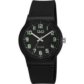 Q&Q Watch Black Plastic Strap