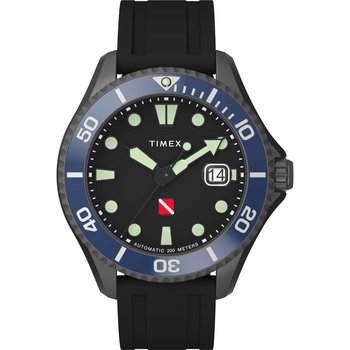 TIMEX Deep Water Tiburon Automatic Black Synthetic Rubber Strap