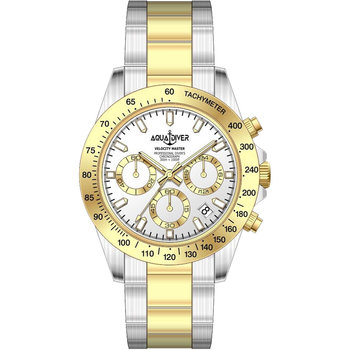 AQUADIVER Velocity Master Chronograph Two Tone Stainless Steel Bracelet