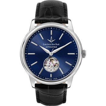 LUCIEN ROCHAT Iconic Automatic Black Leather Strap