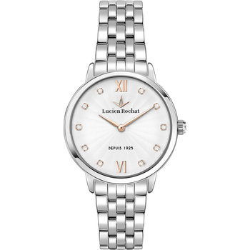 LUCIEN ROCHAT Charme Diamonds Silver Stainless Steel Bracelet