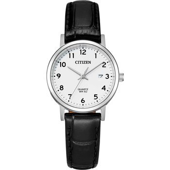 CITIZEN Black Leather Strap