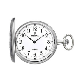 FESTINA Silver Stainless Steel Pocket Watch