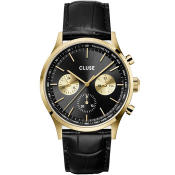 CLUSE Antheor Black Leather Strap