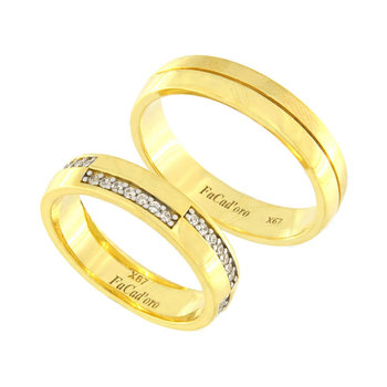 9ct Gold Wedding Rings with