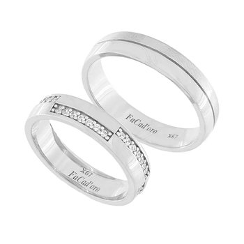 9ct White Gold Wedding Rings