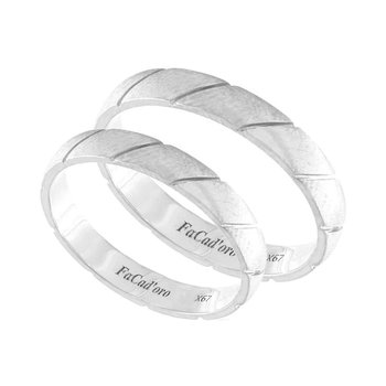 9ct White Gold Wedding Rings