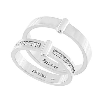 9ct White Gold Wedding Rings