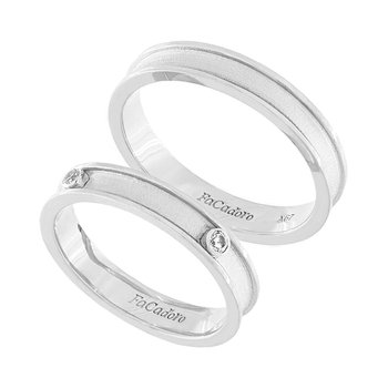 9ct White Gold Wedding Rings