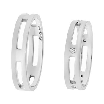 9ct White Gold Wedding Rings