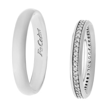 9ct White Gold Wedding Rings