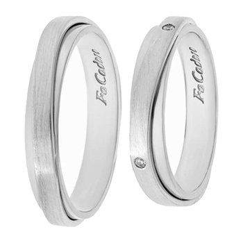 9ct White Gold Wedding Rings