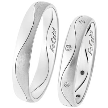 9ct White Gold Wedding Rings