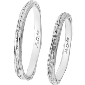 9ct White Gold Wedding Rings