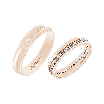 9ct Rose Gold Wedding Rings