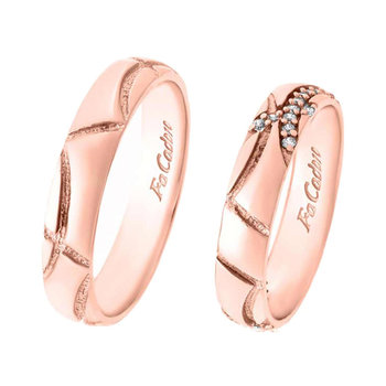 9ct Rose Gold Wedding Rings