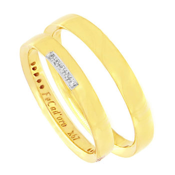 9ct Gold Wedding Rings with