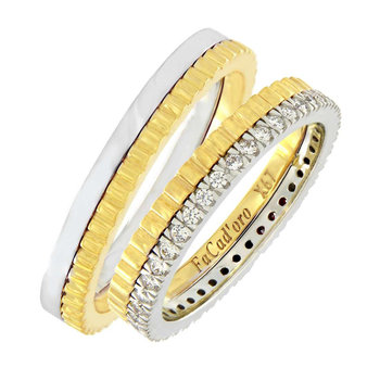 9ct Gold and White Gold