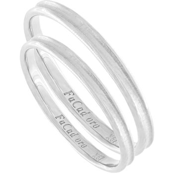 9ct White Gold Wedding Rings