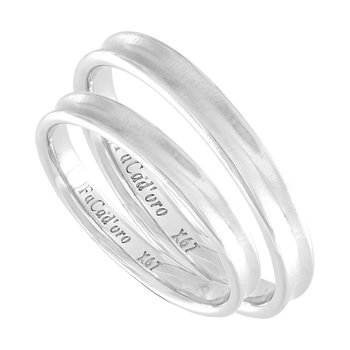 9ct White Gold Wedding Rings