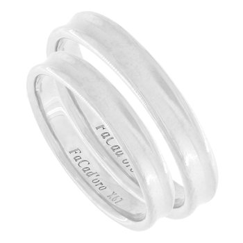 9ct White Gold Wedding Rings