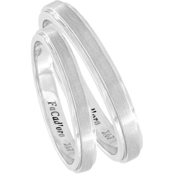 9ct White Gold Wedding Rings