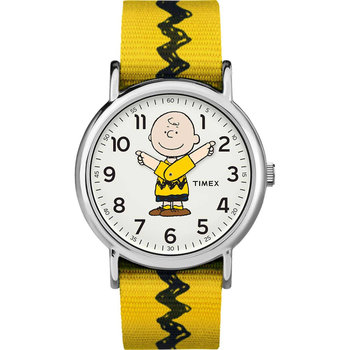 TIMEX Weekender x Peanuts Charlie Brown Two Tone Fabric Strap