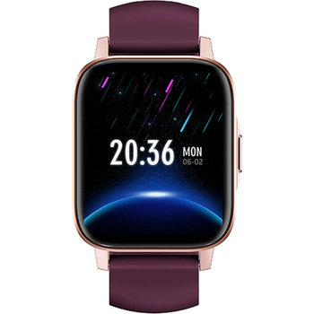 EGOBOO M5 Pop Up Smartwatch Purple Silicone Strap