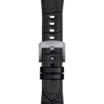 TISSOT Black Leather Strap