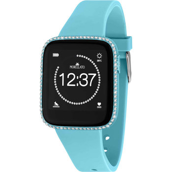 MORELLATO M-01 Crystals Smartwatch Light Blue Plastic Strap