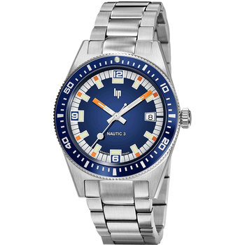 LIP Nautic 3 Automatic Silver Stainless Steel Bracelet