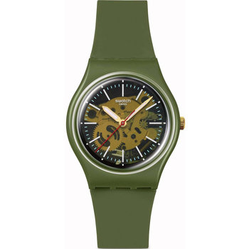 SWATCH Essentials Thru The Greenery Khaki Biosourced Strap