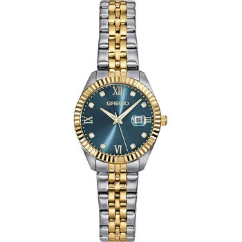 GREGIO Mallory Petit Zircons Two Tone Stainless Steel Bracelet