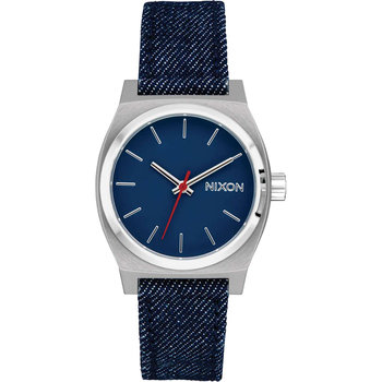 NIXON Medium Time Teller Blue Denim Fabric Strap