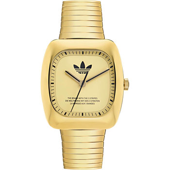 ADIDAS ORIGINALS Retro Wave One Gold Stainless Steel Bracelet