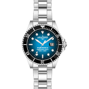 AQUADIVER Water Master III Silver Stainless Steel Bracelet