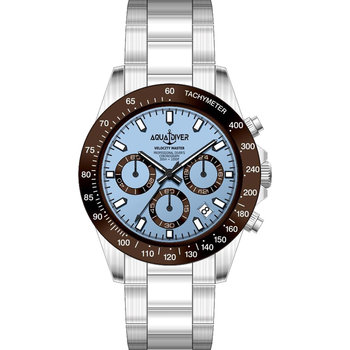 AQUADIVER Velocity Master Chronograph Silver Stainless Steel Bracelet