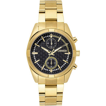 BREEZE Starlight Swarovski Chronograph Gold Stainless Steel Bracelet