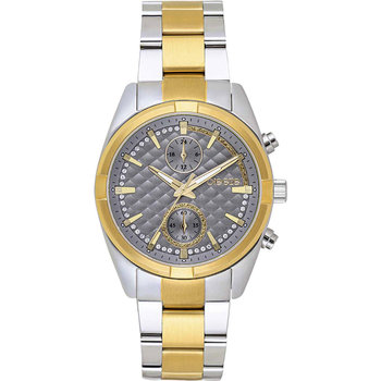 BREEZE Starlight Swarovski Chronograph Two Tone Stainless Steel Bracelet