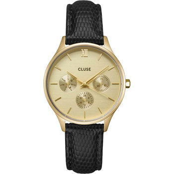 CLUSE Minuit Black Leather Strap