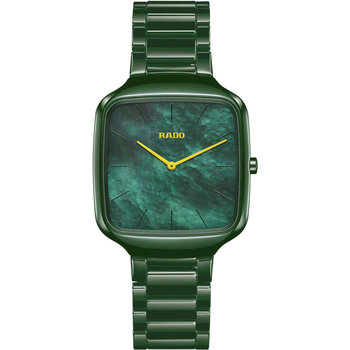 RADO True Square Thinline Green Ceramic Bracelet (R27047902)