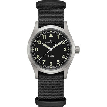 HAMILTON Khaki Field Quartz Black Fabric Strap